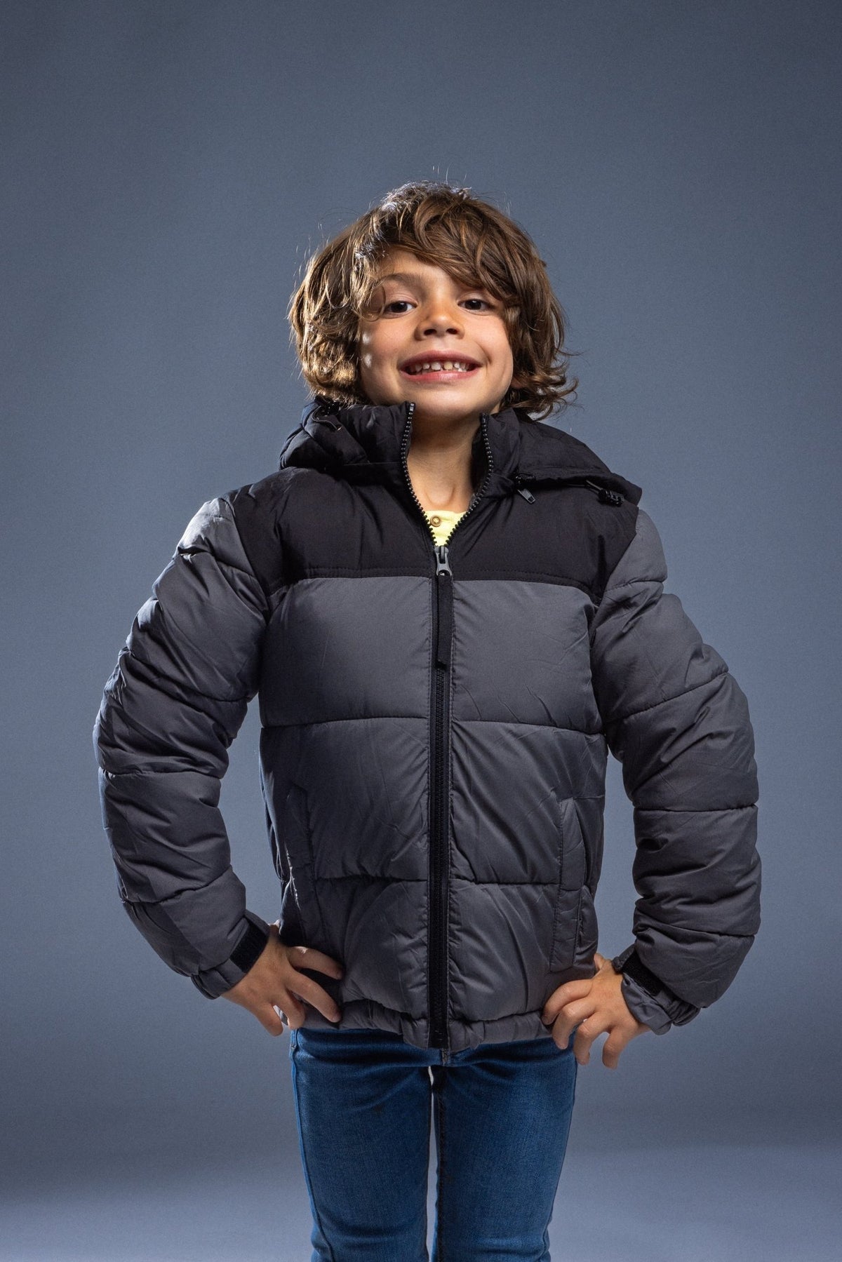 BiColor Kids Bleu Gris - La Doudounerie