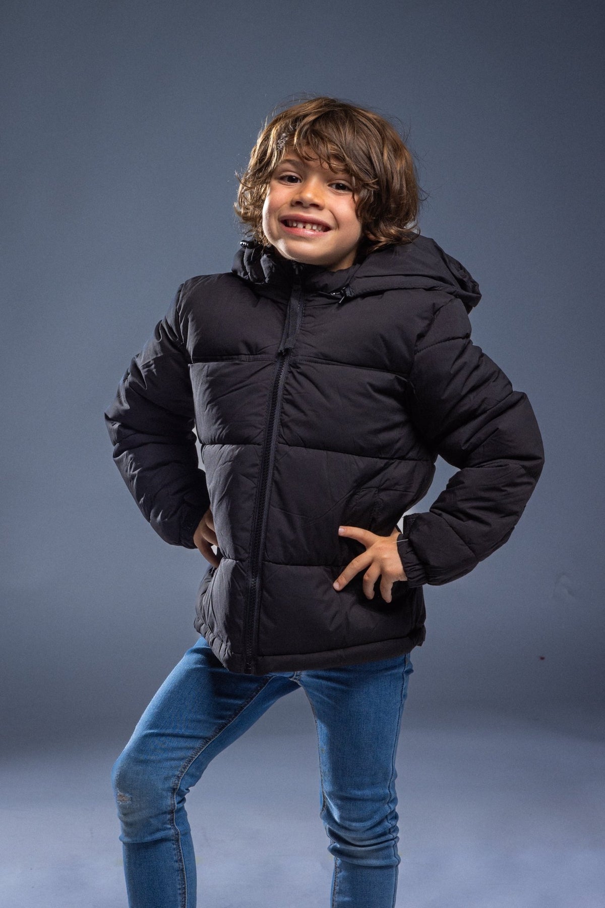 BiColor Kids Bleu Noir - La Doudounerie